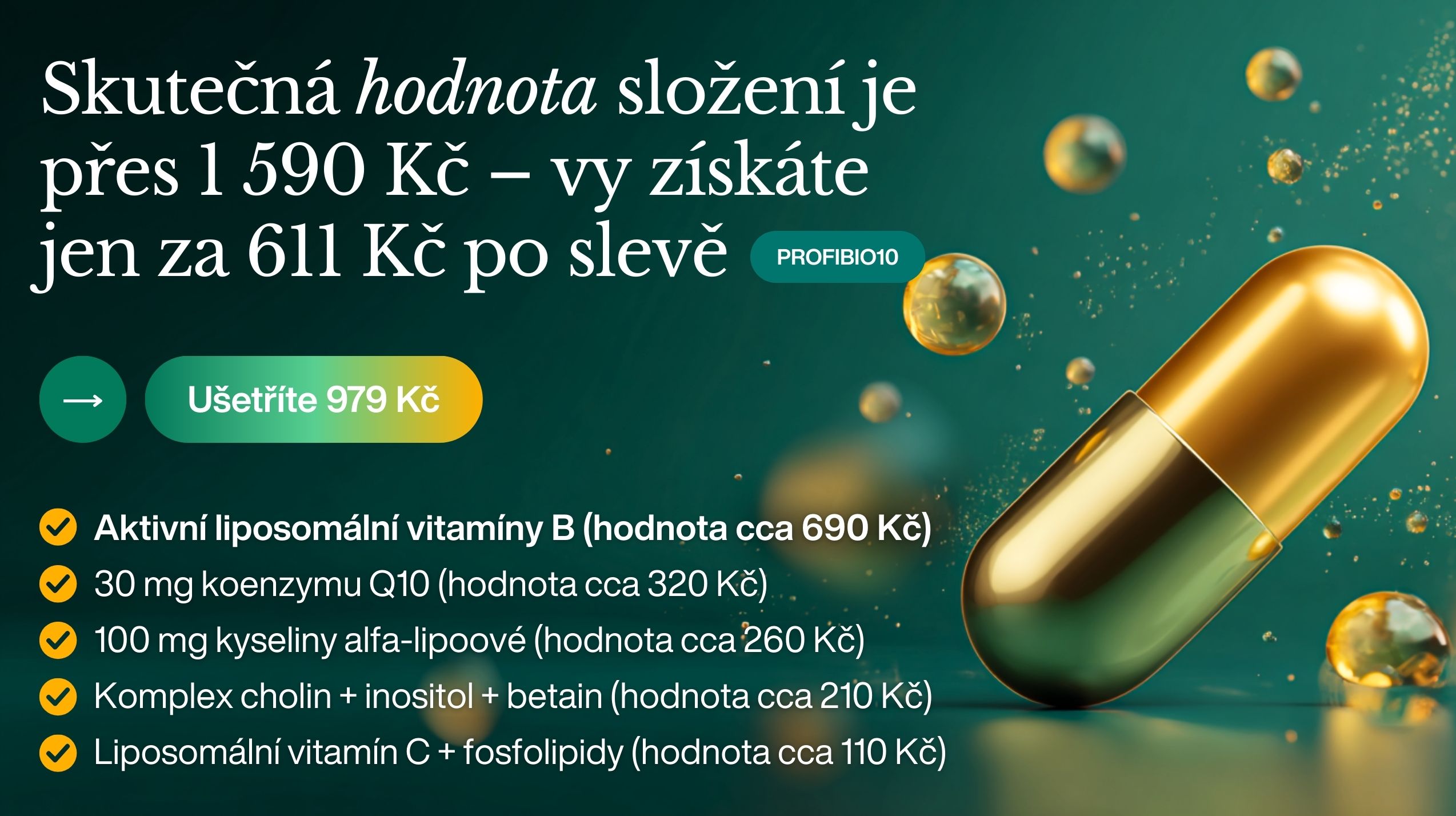 aktivní liposomální b-komplex profibio -1